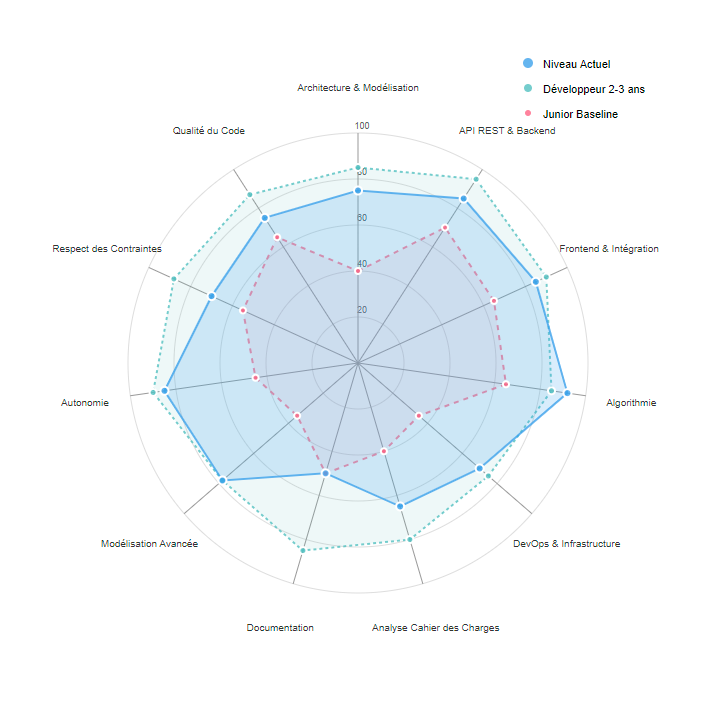 Radar Chart des Compétences